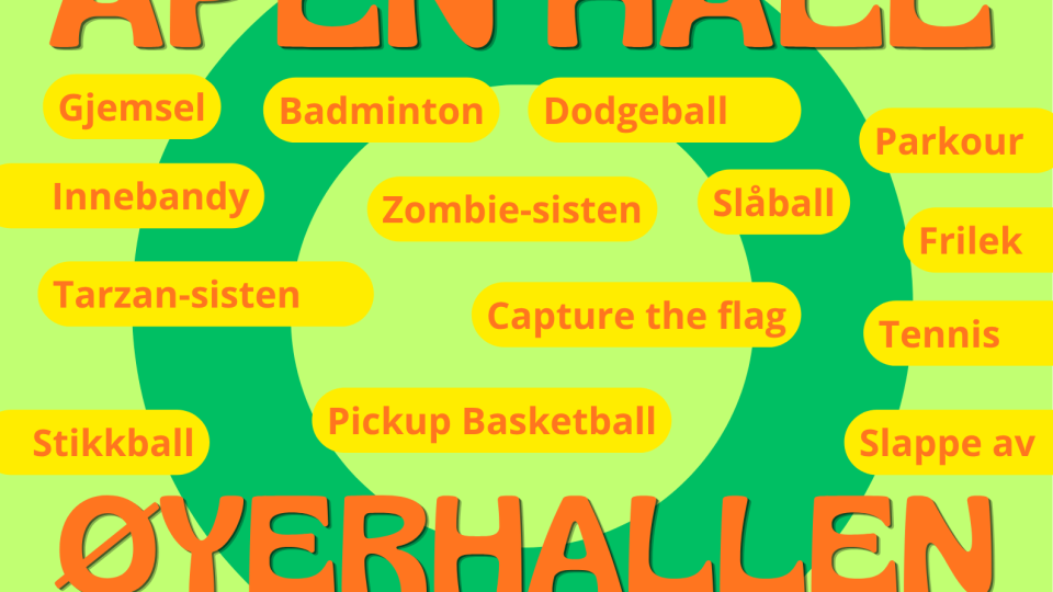 Lenke til artikkel: Åpen hall – gratis tilbud for ungdom
