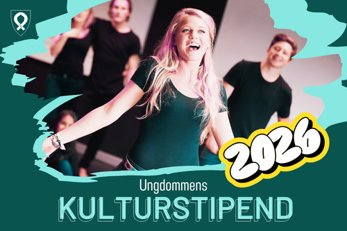 Plakat som reklamerer for ungdommens kulturstipend.
