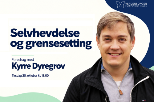 Plakat for verdensdagen for psykisk helse.